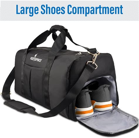 Gym Bags for Men with Shoe Compartment & Wet Pocket, Premium...