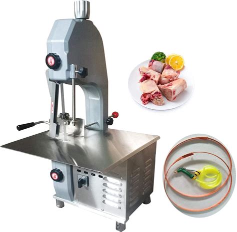 INTBUYING Bone Saw Machine Frozen Meat Cutter with 2 Blades for Rib ...