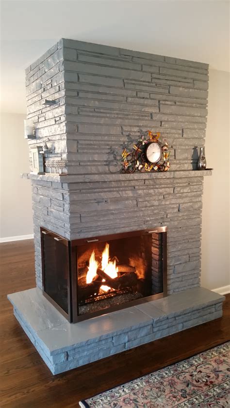 TRIMBLE TWO-SIDED FIREPLACE - The Fireplace Shop