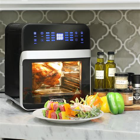 Barton 16-in-1 XL Digital Electric Air Fryer Oven Cooker Rotisserie 13 ...