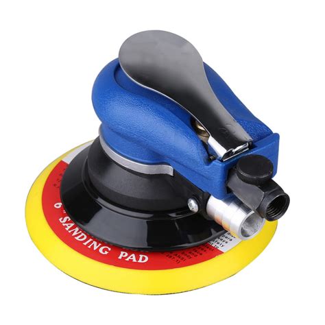 Practical Air Sander Random Orbital Palm Sander 6" 150mm Pad Pneumatic Tool Polisher Dust ...