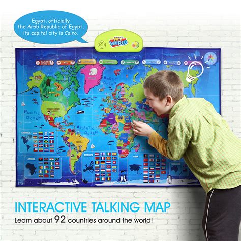 World Map poster for kids - Educational, interactive, wall map – FlyingKids®, scratch map ...
