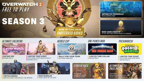 Overwatch 2 season 3 release date, events, mythic skins, and changes