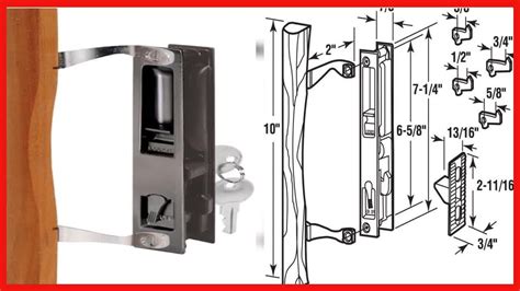 Prime-Line C 1032 Keyed Sliding Glass Door Handle Set – Replace Old or Damaged Door Handles ...