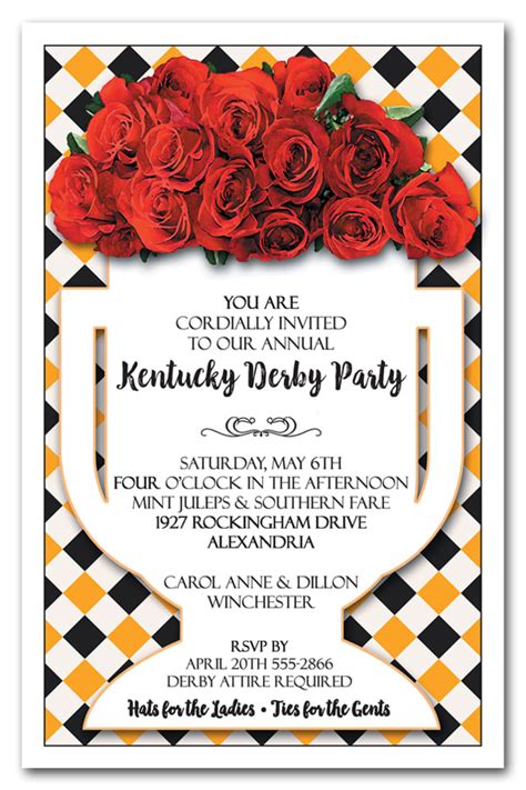 Kentucky Derby Party Invitations - The Invitation Shop