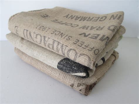 Burlap Coffee Bags 3 Burlap Coffee Sacks Coffee Bags by ZoonVanOom