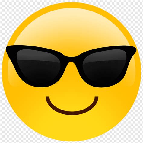 이모티콘 선글라스 티셔츠 의류 Ray-Ban, smile emoji, 스마일, 스티커, 의류 액세서리 png | PNGWing