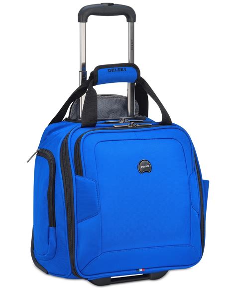 Delsey Opti Max Wheeled Under Seat Suitcase Carry-on Travel Tote Bag Blue - Walmart.com