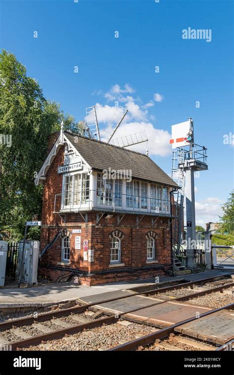 Heckington station signal box, Heckington Lincolnshire 2022 Stock Photo - Alamy