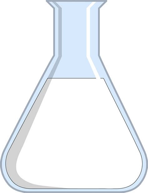 Erlenmeyer Flask Clipart Black And White - Flask Drawing Erlenmeyer ...