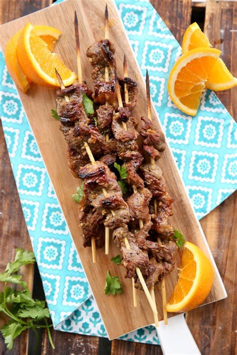 Orange Thai Beef Skewers | Recipe | Beef skewers, Delicious healthy recipes, Thai beef