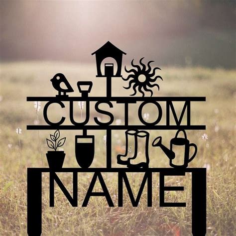 Personalized Gardening Tools Sun Bird Yard Stakes Decorative Garden ...