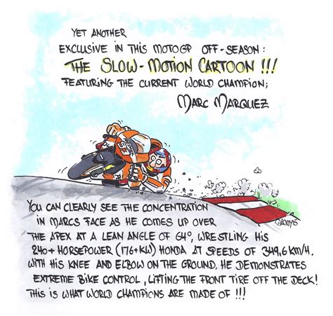 Danny Zemp Slow Motion MotoGP Cartoon - Danny Zemp