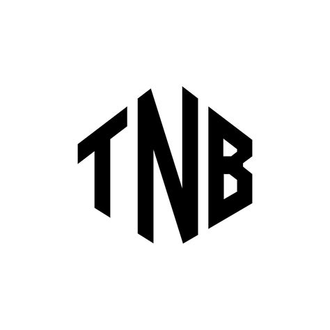 tnb-Buchstaben-Logo-Design mit Polygonform. tnb Polygon- und Würfelform ...