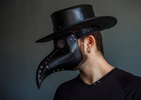 Plague Doctor Mask Leather Mask Steampunk Style - Etsy