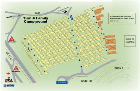 Campground Maps | Camping | Charlotte Motor Speedway