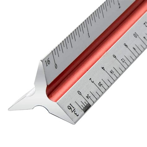30CM Triangular Ruler With Imperial Measurements Architect Scale Ruler For Drafting And ...