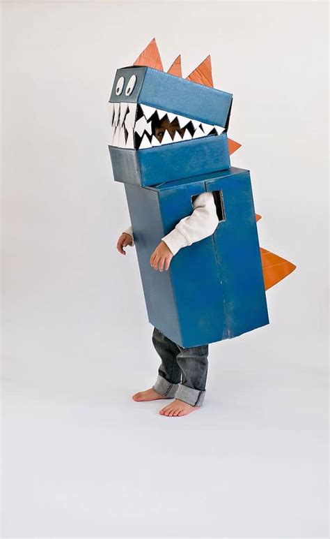 DIY CARDBOARD DINOSAUR COSTUME