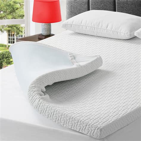 3 Inch Gel Memory Foam Mattress Topper Queen Size , Cooling Mattress ...