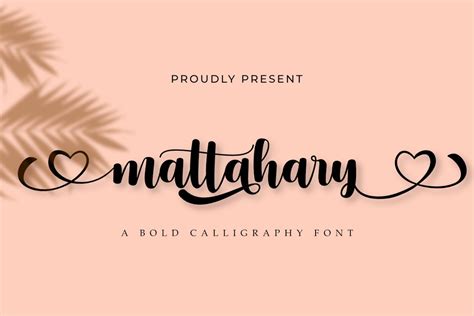Mattahary Bold Calligraphy Script Font - Dafont Free