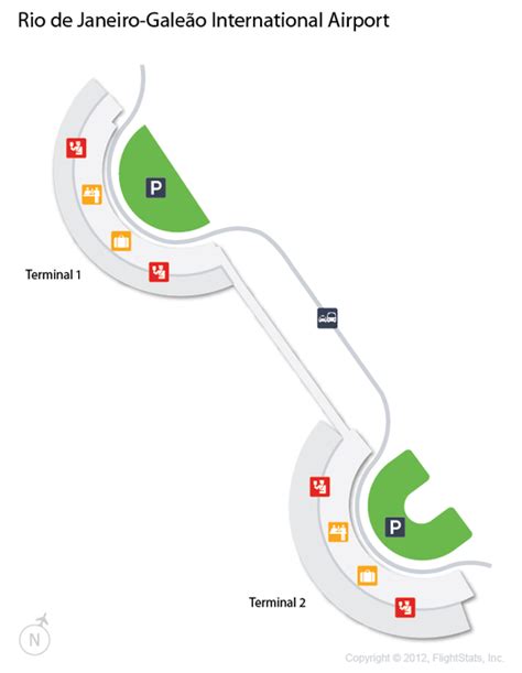 Map of Rio de Janeiro airport transportation & terminal