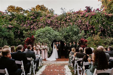 Romantic White and Greenery St. Pete Wedding | Sunken Gardens