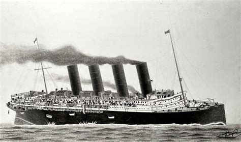 RMS Lusitania sinking after being torpedoed by MrAntiques on DeviantArt