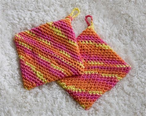 Potholder Crochet Pattern Easy