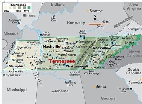 Tennessee County Map Printable - prntbl.concejomunicipaldechinu.gov.co