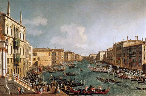 File:Giovanni Antonio Canal, il Canaletto - Regatta on the Canale ...