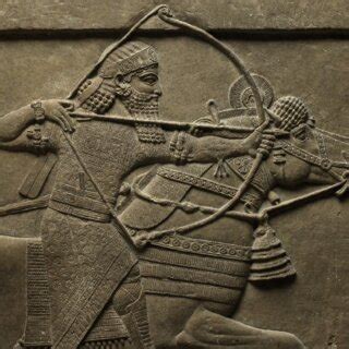 King Ashurbanipal. Assyrian kings decorated the walls of their palaces ...