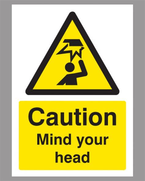 Mind Your Head Sign Rigid Plastic | From Aspli Safety