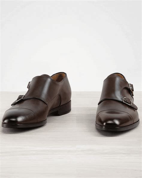 Victor - Dark brown double monk shoes | Men’s leather shoes | In Corio Color Dark Brown Shoe sizes 7