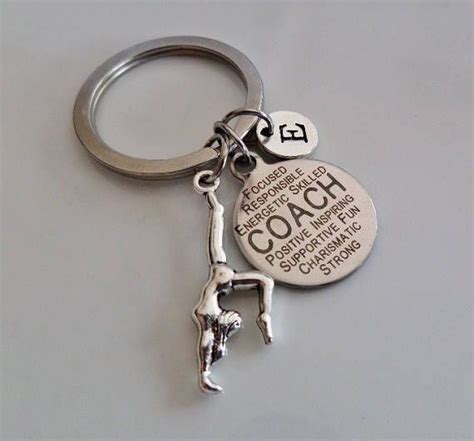 Gymnastics Coach gift Gymnastics keychain Gymnast Keychain | Friend ...