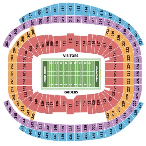 Las Vegas Raiders Stadium Seating Chart