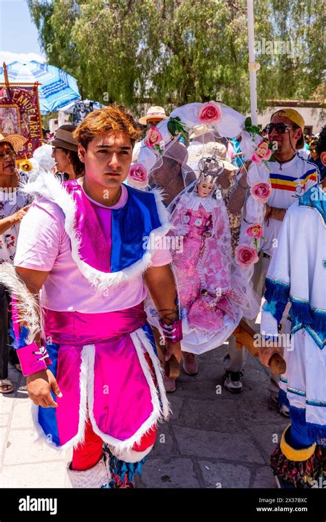 Local People Carry A Statue of The Virgin Mary Around Town During La Fiesta de la Virgen de la ...