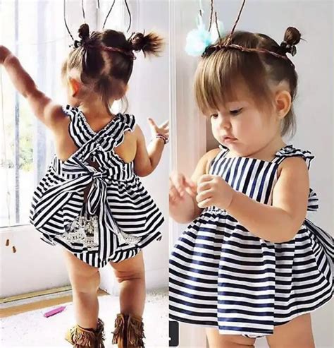 2016 retail summer fashion baby girl clothes 0 24M cute baby girl dress ...