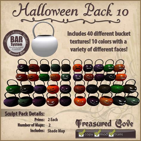 Second Life Marketplace - -TC- Halloween Pack 10 Clearance Priced