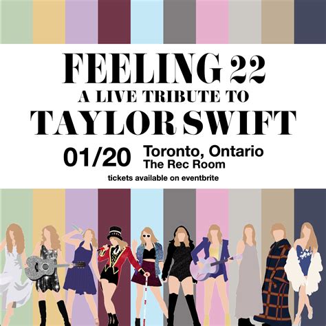 FEELING 22 - A Live Tribute to TAYLOR SWIFT (19+), Part Of That Music at The Rec Room, Toronto ...