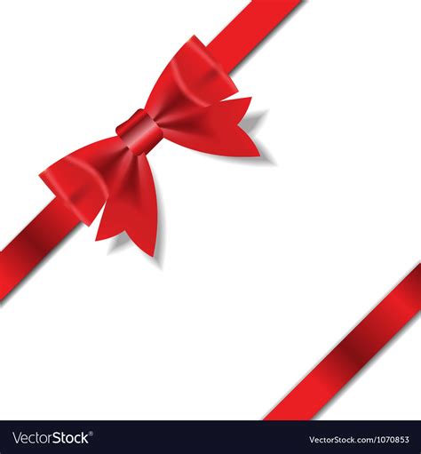 Red gift ribbon Royalty Free Vector Image - VectorStock