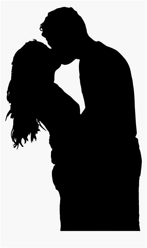 Couple Kissing Png - Couple Kissing Silhouette Png, Transparent Png ...