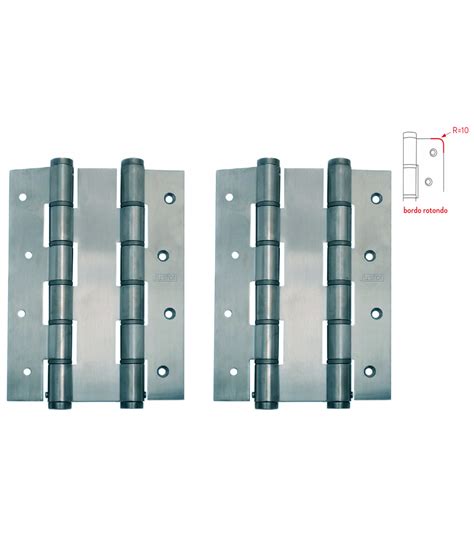 Double action spring hinge pair DA 180 R Justor Stainless steel