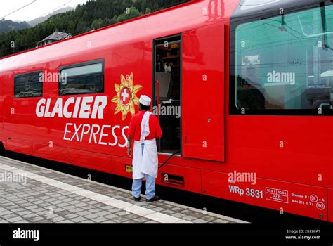 Glacier Express, panorama train, Disentis, Switzerland Stock Photo - Alamy