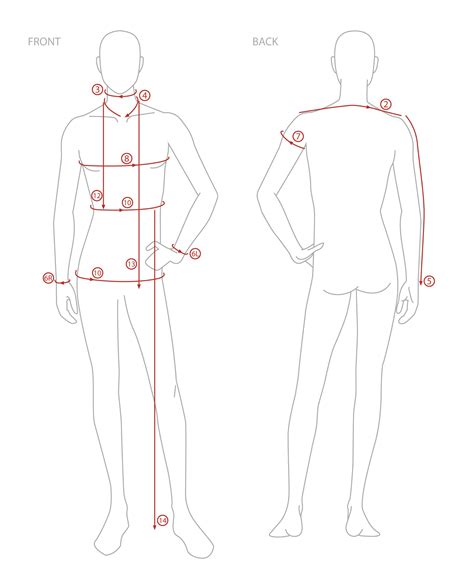 Tailoring Measurements Chart