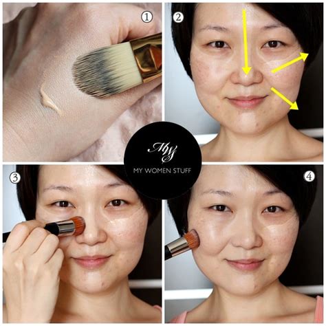 Fast, Easy, Effective Liquid Foundation Application Tutorial - 5 Lines, 1 Perfect Base ...