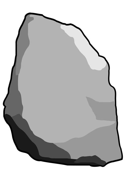 Grey Stone Rock Vector Clipart image - Free stock photo - Public Domain ...