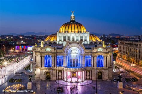 The exterior of Mexico City's Palacio de Bellas Artes at night : r/ArchitecturalRevival