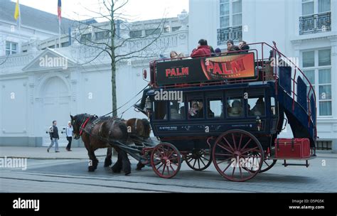 Horse drawn coach in Antwerp Stock Photo - Alamy