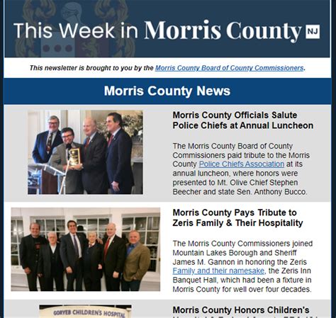 Morris County Newsletter – Morris County, NJ