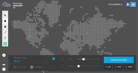 Pixel Map Generator | Map generator, Map, Pixel